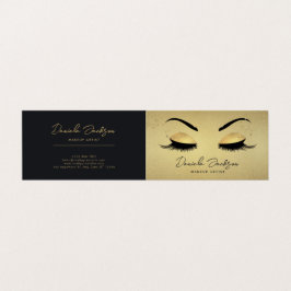 Guld Makeup Artist Beauty Foltyed Affärskort Visitkort