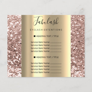Guld Makeup Beauty Salon Ro Hair Nagel Flygblad