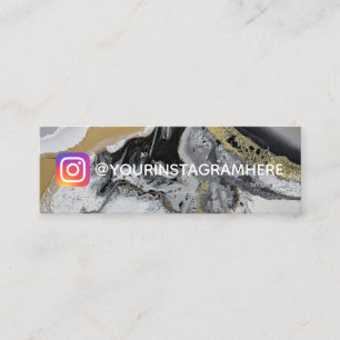 Guld målar socialt massmedia Instagram för Mini Visitkort