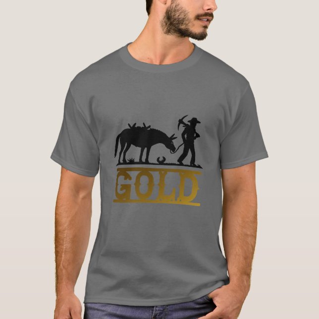 Guld- malmletare tee shirt (Framsida)
