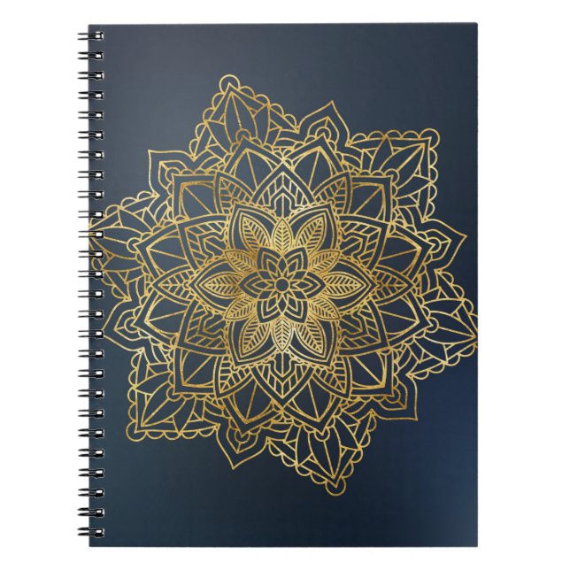 Guld Mandala Anteckningsbok (Framsidan)