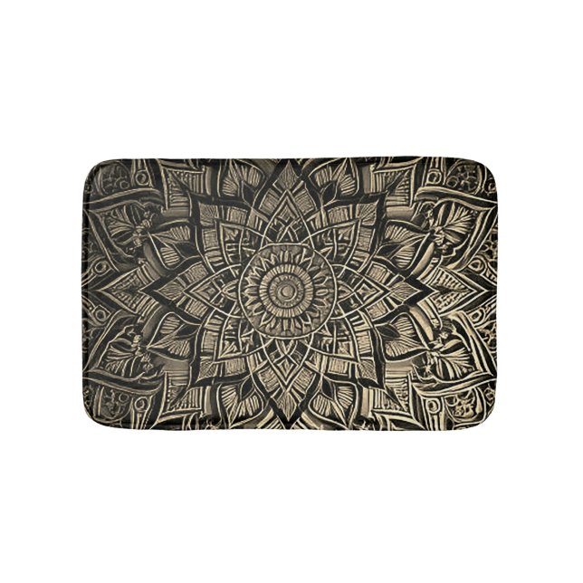 Guld Mandala Badrumsmattor (Framsidan)