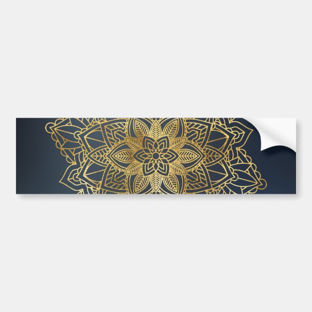 Guld Mandala Bildekal (Framsidan)