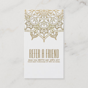 Guld Mandala Chic Referera en vän Referral