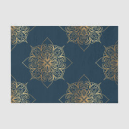 Guld Mandala Damask Pattern