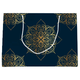 Guld Mandala Damask Pattern
