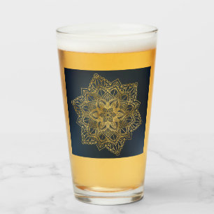 Guld Mandala Glaskopp