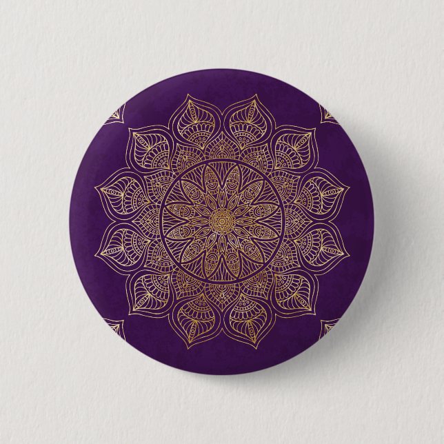 Guld- mandala knapp (Framsida)
