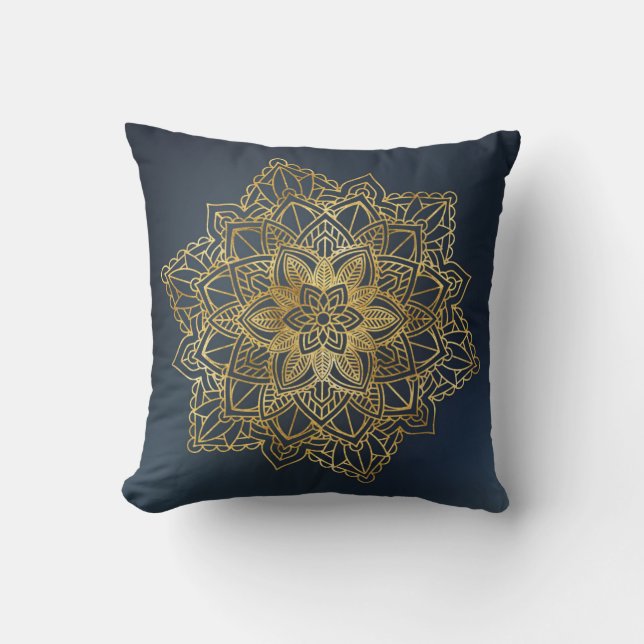 Guld Mandala Kudde (Framsida)