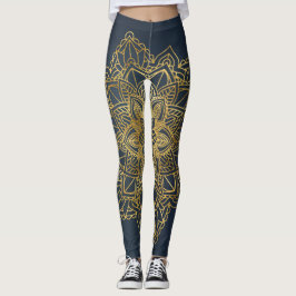 Guld Mandala Leggings