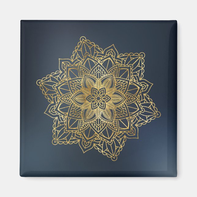 Guld Mandala Magnet (Framsidan)
