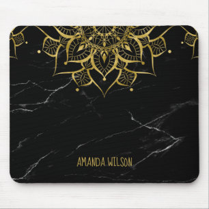 guld mandala marmor musmatta