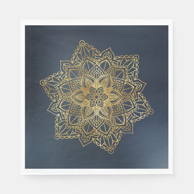 Guld Mandala Pappersservett (Framsidan)