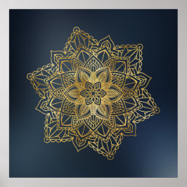 Guld Mandala Poster