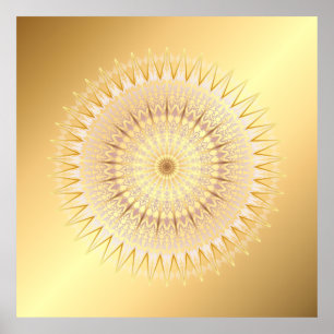 Guld- Mandala Poster