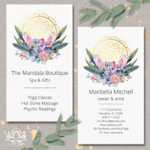 Guld Mandala Rosa Crystals Psychic Spa Andlig