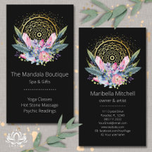 Guld Mandala Rosa Crystals Psychic Spa Andlig