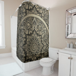 Guld Mandala Shower Curtain