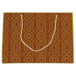 Guld Mandala-utskrift på Red Gift-blocket