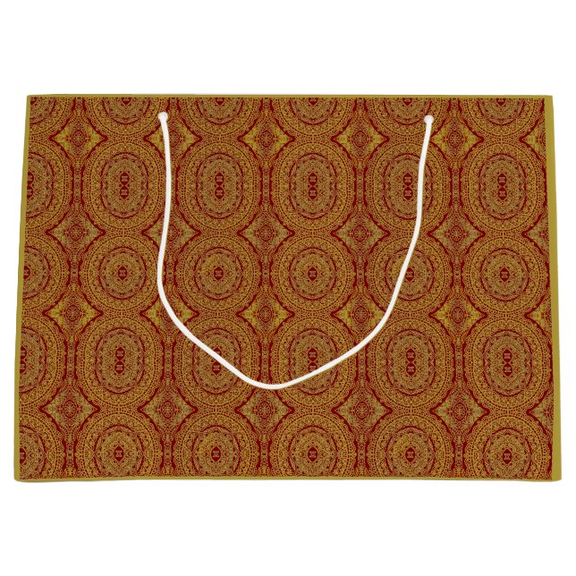 Guld Mandala-utskrift på Red Gift-blocket (Framsidan)