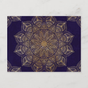 Guld mandala vykort