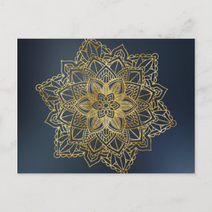 Guld Mandala Vykort