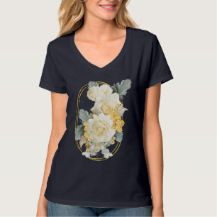 Guld Mandalas av olika geometriska cirklar T Shirt