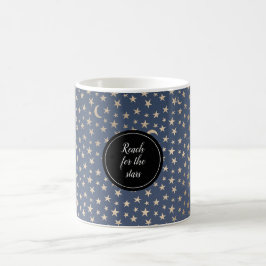 Guld Måne och Stars Night Himlar Kaffemugg