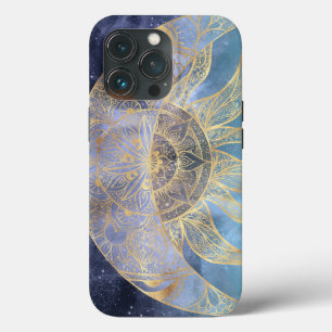 Guld Måne Sol Mandala-kelestial design