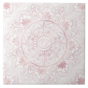 Guld Måne Sol Mandala-kelestial design Kakelplatta