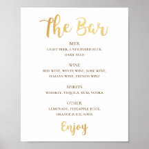 Guld manusförfattare bröllop dricker. Enkel alkoho