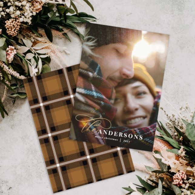 Guld-manussenapsslare, baksida 1 fotojul julkort (Skapare uppladdad)