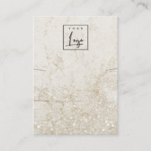 Guld Marble Glitter Necklace Band Logotyp Visning