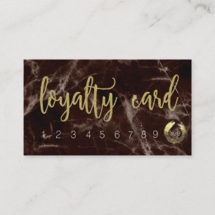 Guld Marble ⎢ Loyalty Card Lojalitetskort
