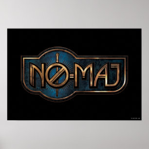 Guld & Marble NO-MAJ™-bricka Poster