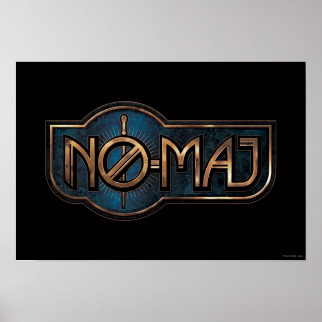 Guld & Marble NO-MAJ™-bricka Poster (Framsidan)