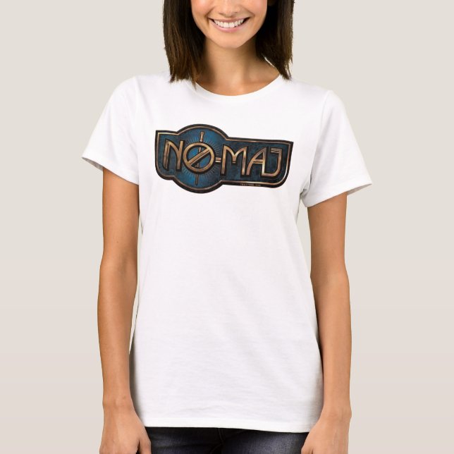 Guld & Marble NO-MAJ™-bricka T-shirt (Framsida)