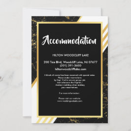 Guld marble rand typographeat Enrum Inbjudningar