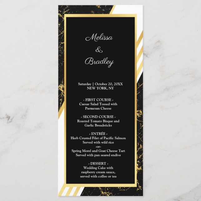 Guld marble rand typography black program (Framsida)