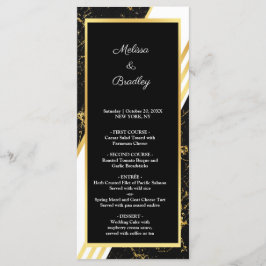 Guld marble rand typography black program