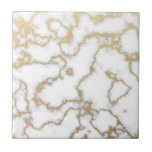 Guld Marble Sparkly Glitter Modern Simple Kakelplatta<br><div class="desc">Guld Marble Sparkly Glitter Modern Simple</div>