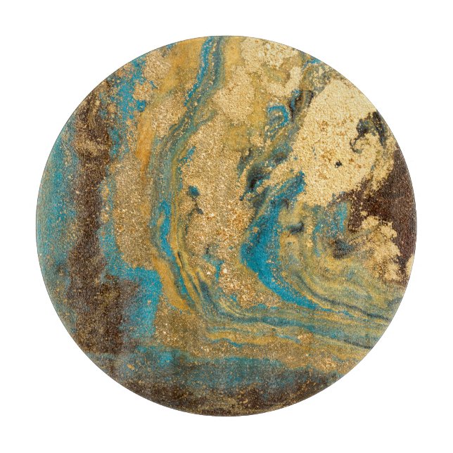 Guld marbling: Blue marble struktur. (Framsidan)