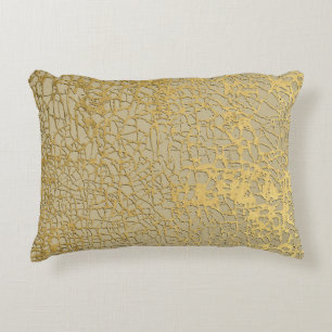 Guld Marbling: Grunge Struktur Design Prydnadskudde