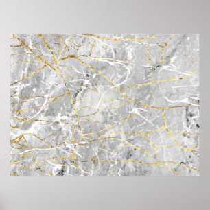Guld marbling struktur poster