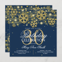 Guld-marinblåvare Glitter Glam 30års födelsedag