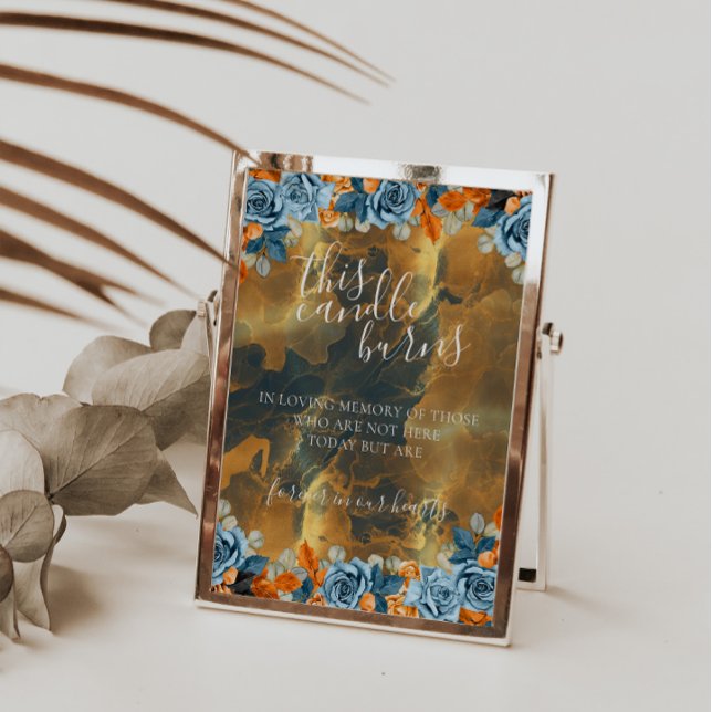 Guld-marinen brinner upp i ljudsignalen poster (Skapare uppladdad)