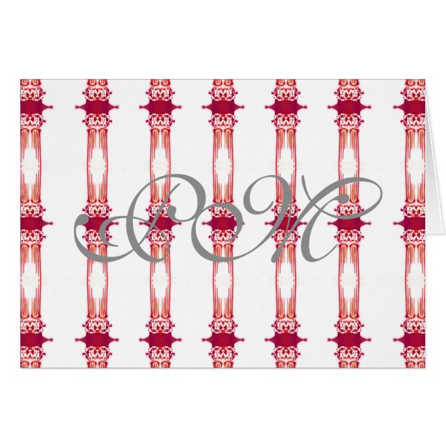 Guld- märkes- kolonner för chic stads- hälsningskort (Framsidan Horizontal)