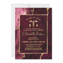 Guld Maroon Nursing School RN Studentfest