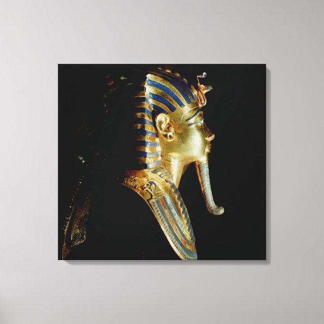 Guld mask av Tutankhamun Canvastryck (Framsida)