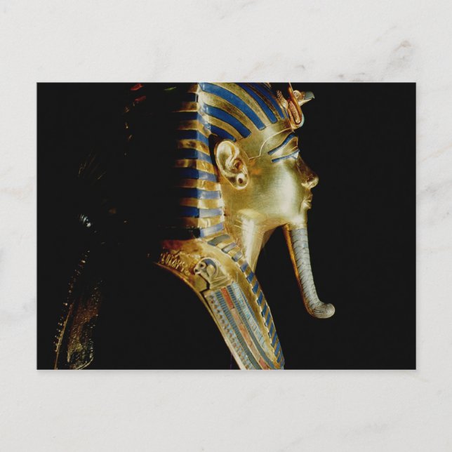 Guld mask av Tutankhamun Vykort (Framsida)